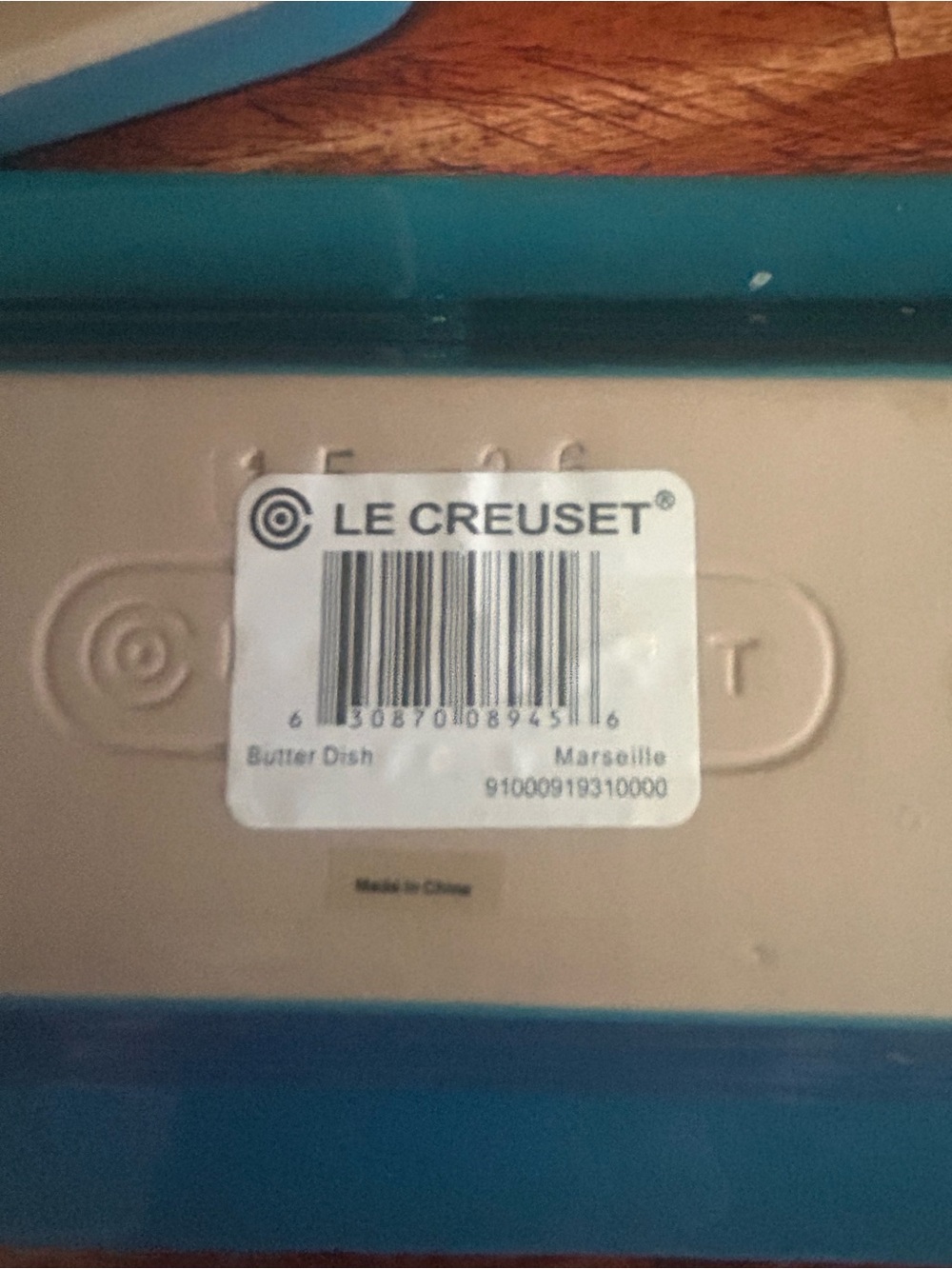 Le Creuset Stoneware Heritage Covered Butter Dish Marseille Blue - Picture 5 of 6